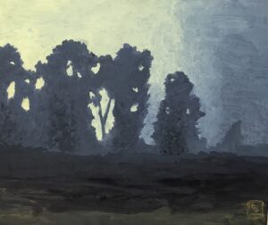 Salad Days / Greg Moon / Gouache on Board/ 10 x 12 (uf) / 20 x 22 (f) / $315