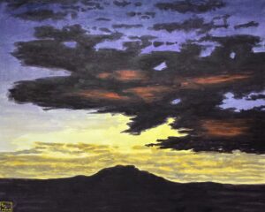 LOOKING TOWARDS CARSON / Greg Moon / Watercolor / 16 x 20 (uf) / 27 x 31 (f) / $1,485