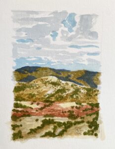 EARTH FORMS #1 / Greg Moon / Watercolor / 11 X 14" (uframed) / $ 550
