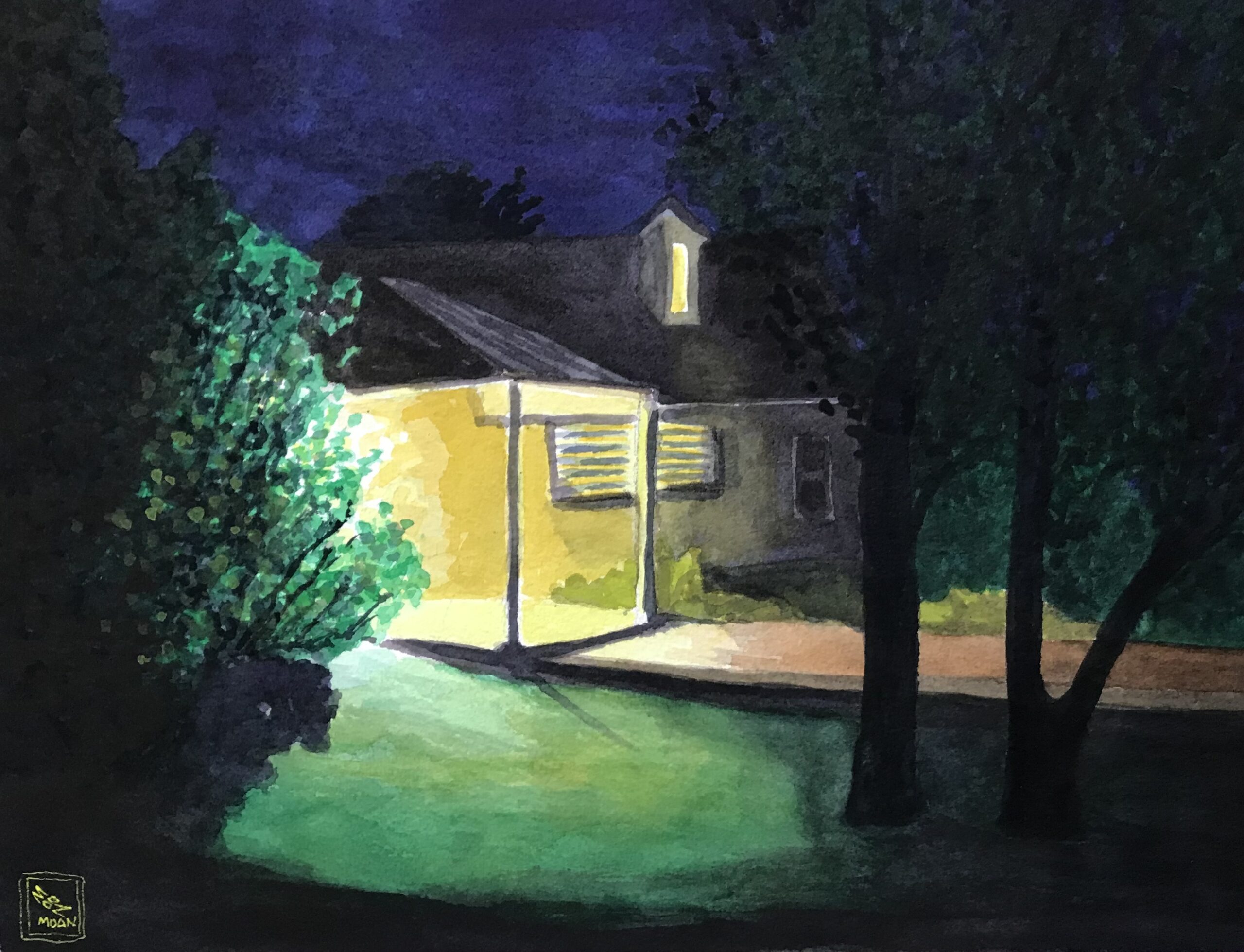 PASSAGE HOME / Watercolor /11 x 14" (uf) / 22 x 26" (f) /$ 985
