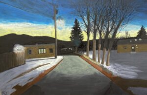 Valverde de Chiciro / Greg Moon / Gouache on Panel / 15 x 22 (uf) / 26 x 33 (f) / $850