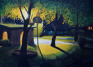 Center Court / Greg Moon / Watercolor / 22 x 30 (uf) / 33 x 41 (f) / $2,450
