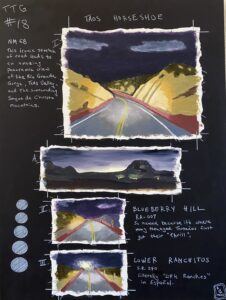 TAOS TRAVEL GUIDE #18 / Mixed Media / 24 x 18" / $ 1,350