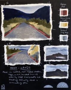 MESA LANDS / Mixed Media / 20 x 16" / $ 1,100