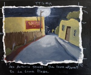 TAOS TRAVEL GUIDE #19 / Mixed Media / 8 x 10" / $245