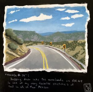 TRAVELS #29 / Greg Moon / Mixed Media / 12 x 12" / $365