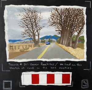 TRAVELS #31 / Greg Moon / Mixed Media / 12 x 12" / $365
