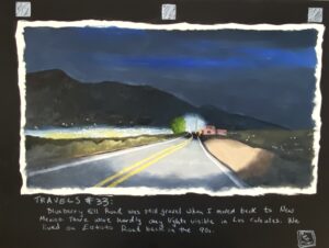 TAOS TRAVELS #33 / Greg Moon/ Mixed Media / 18 x 24" / $2,250